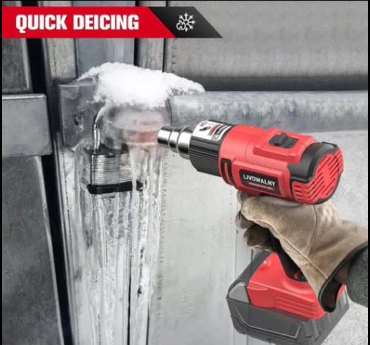 Livoowaly Cordless Heat Gun - For Milwaukee 18V Batteries - photo 2