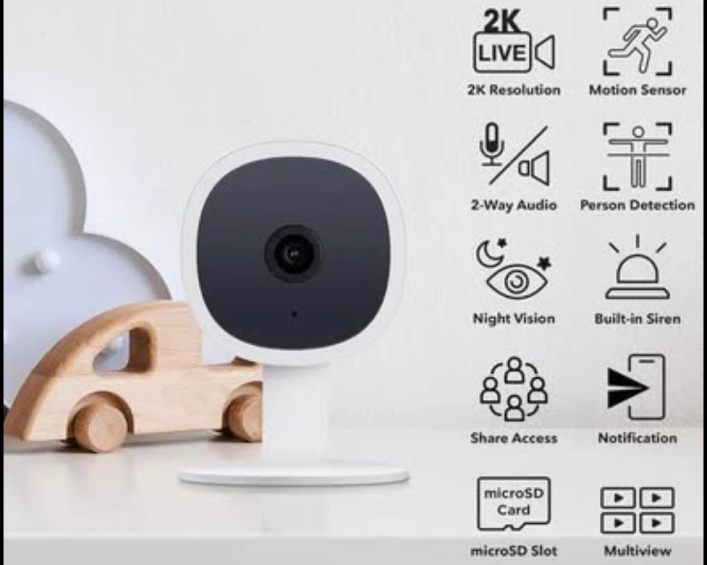 Indoor Security Camera - 2K Resolution - photo 2