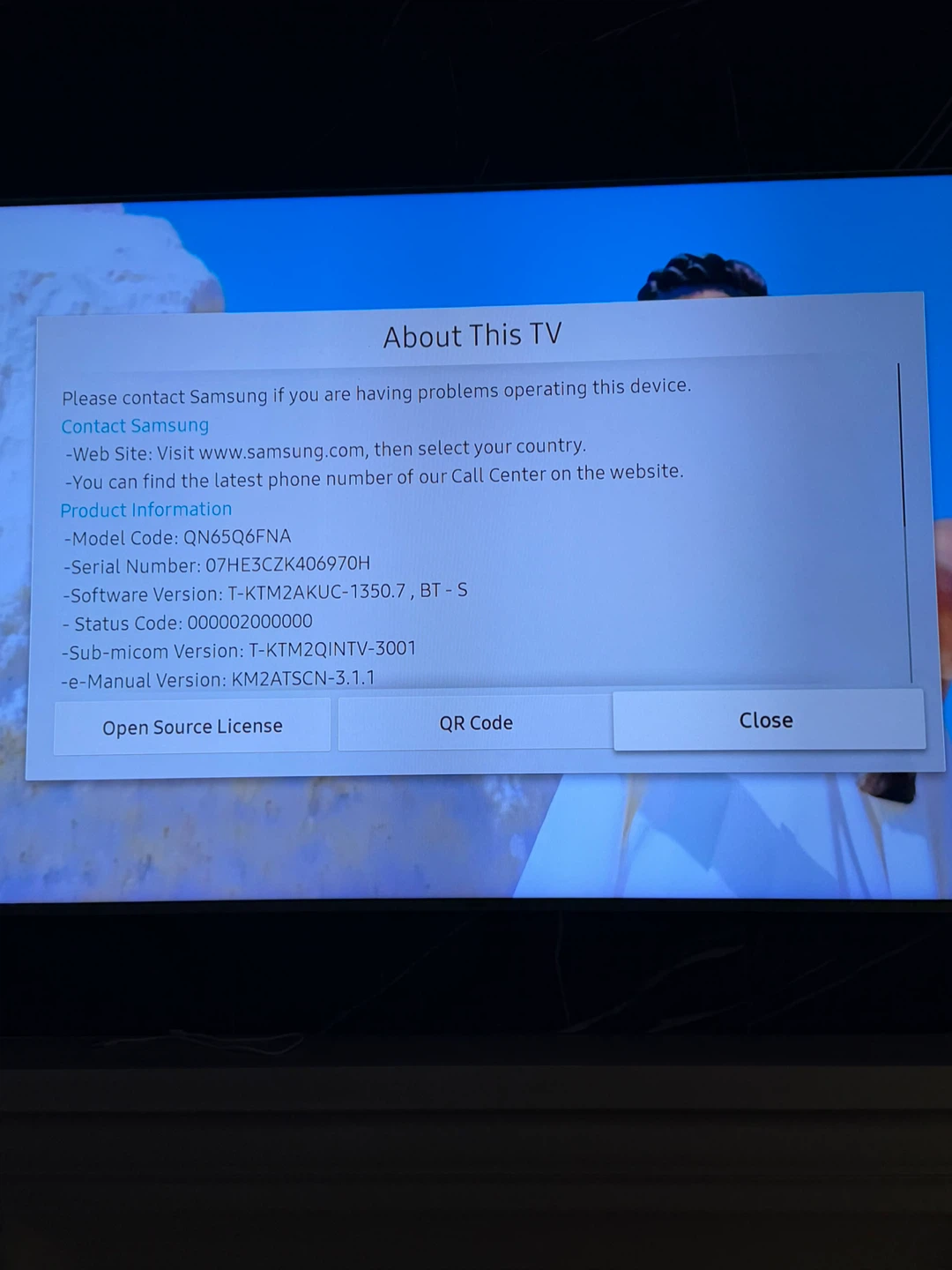 Samsung QN65Q6FN QLED TV - photo 3