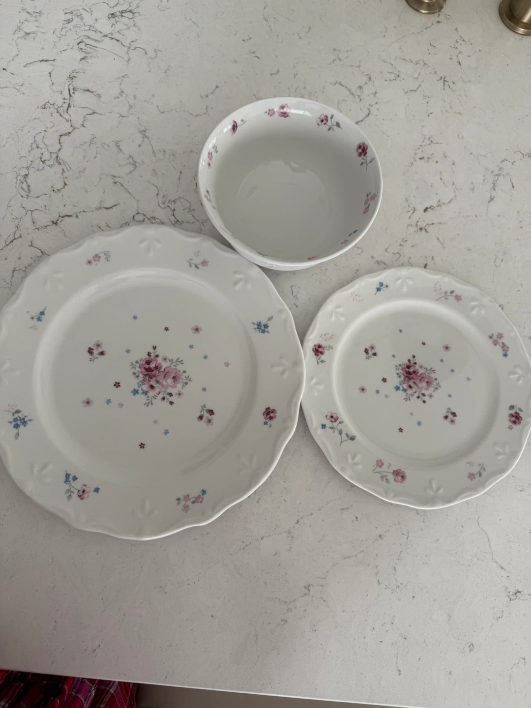 White Floral Dinnerware Set 24 pcs - photo 4