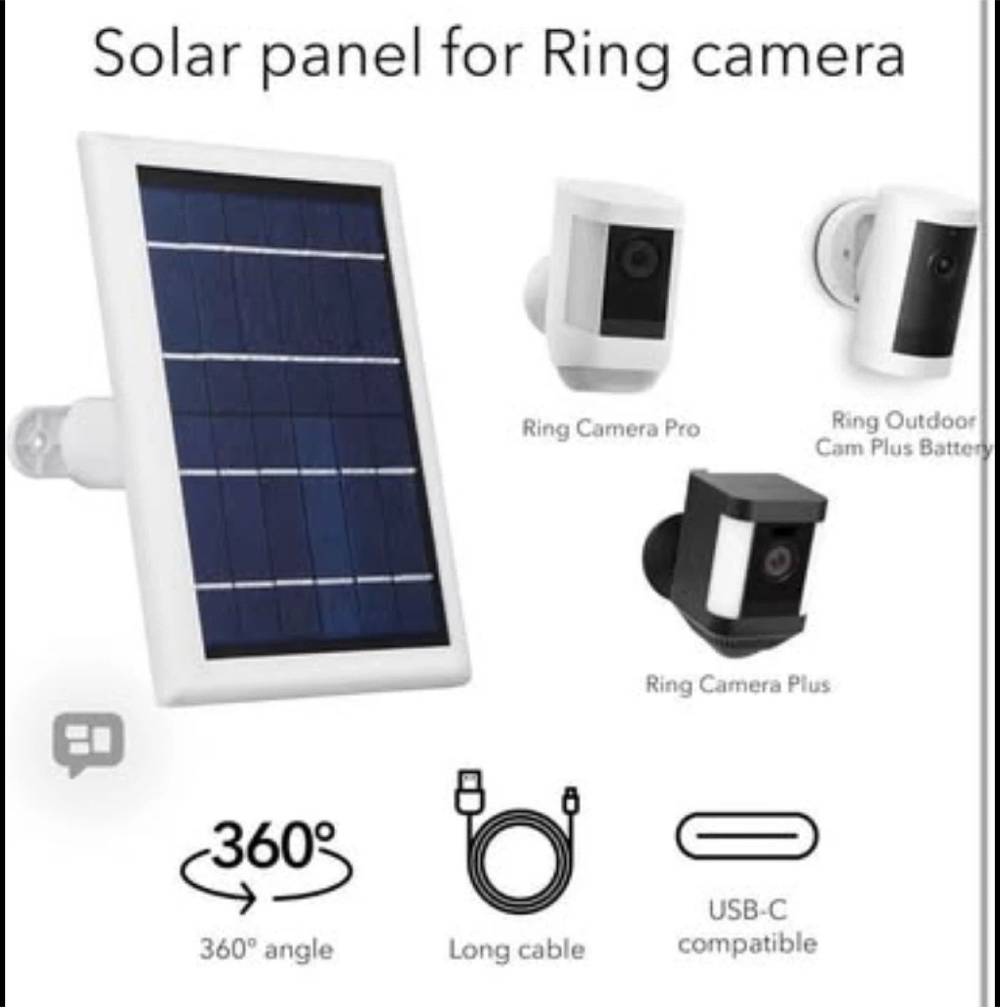 Wasserstein Solar Panel for Ring Cameras - photo 4