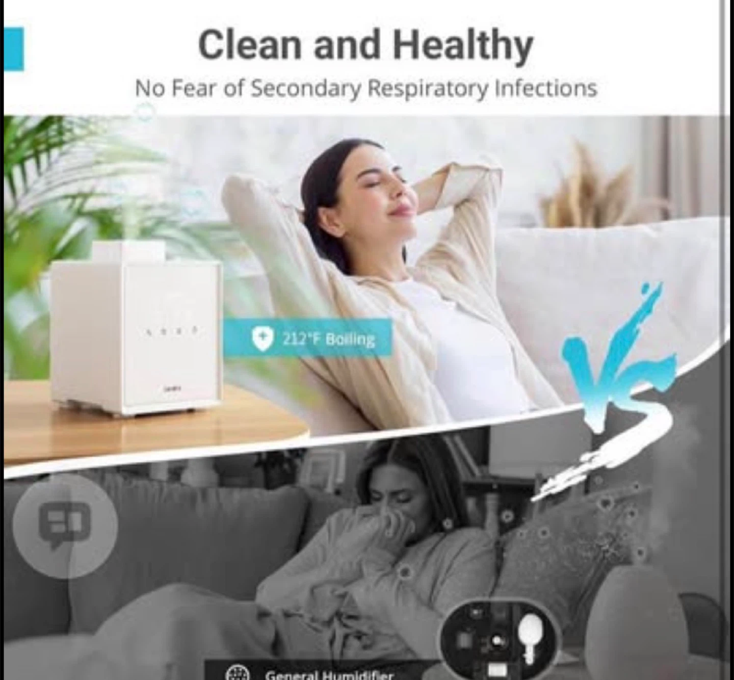 3L Stainless Steel Warm Mist Humidifier with Easy Clean - photo 3