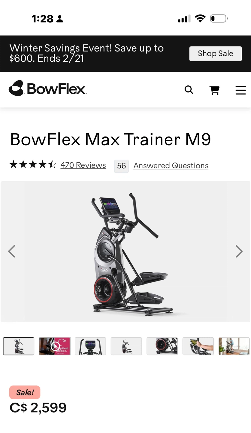 BowFlex Max Trainer M9