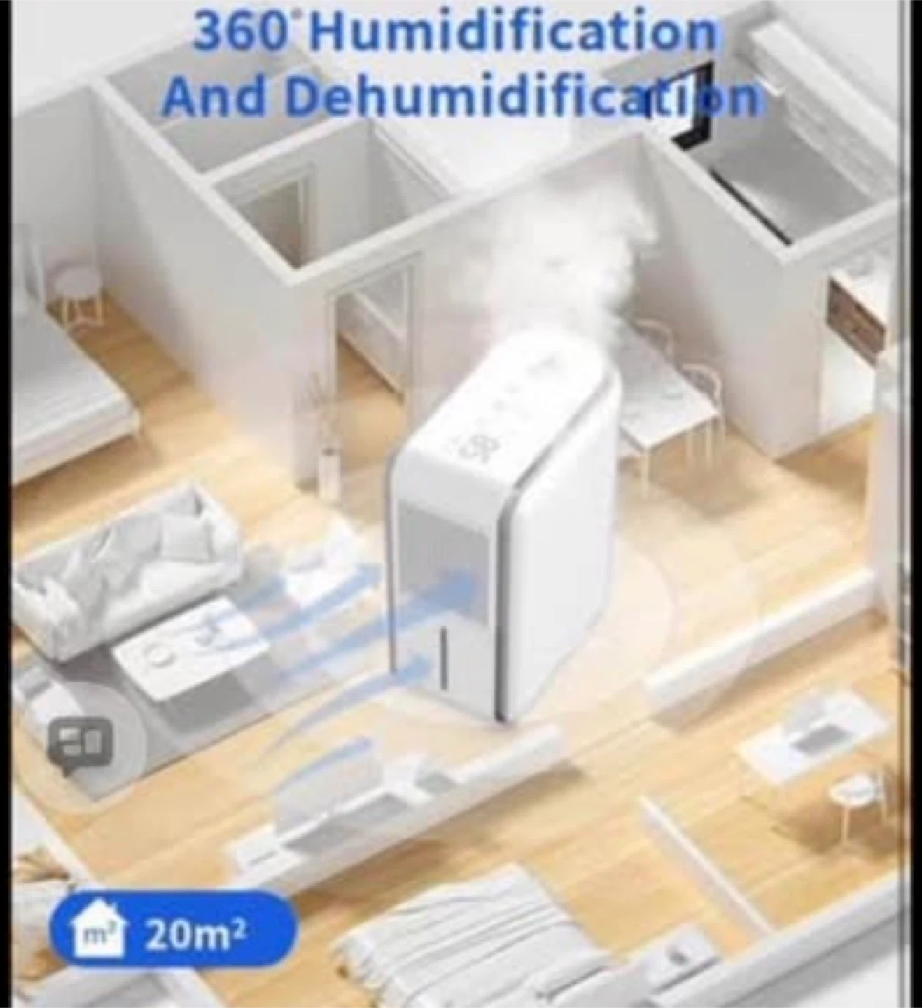 3 in 1 Humidifier, Dehumidifier, Aroma Diffuser, Air Purifier - photo 2