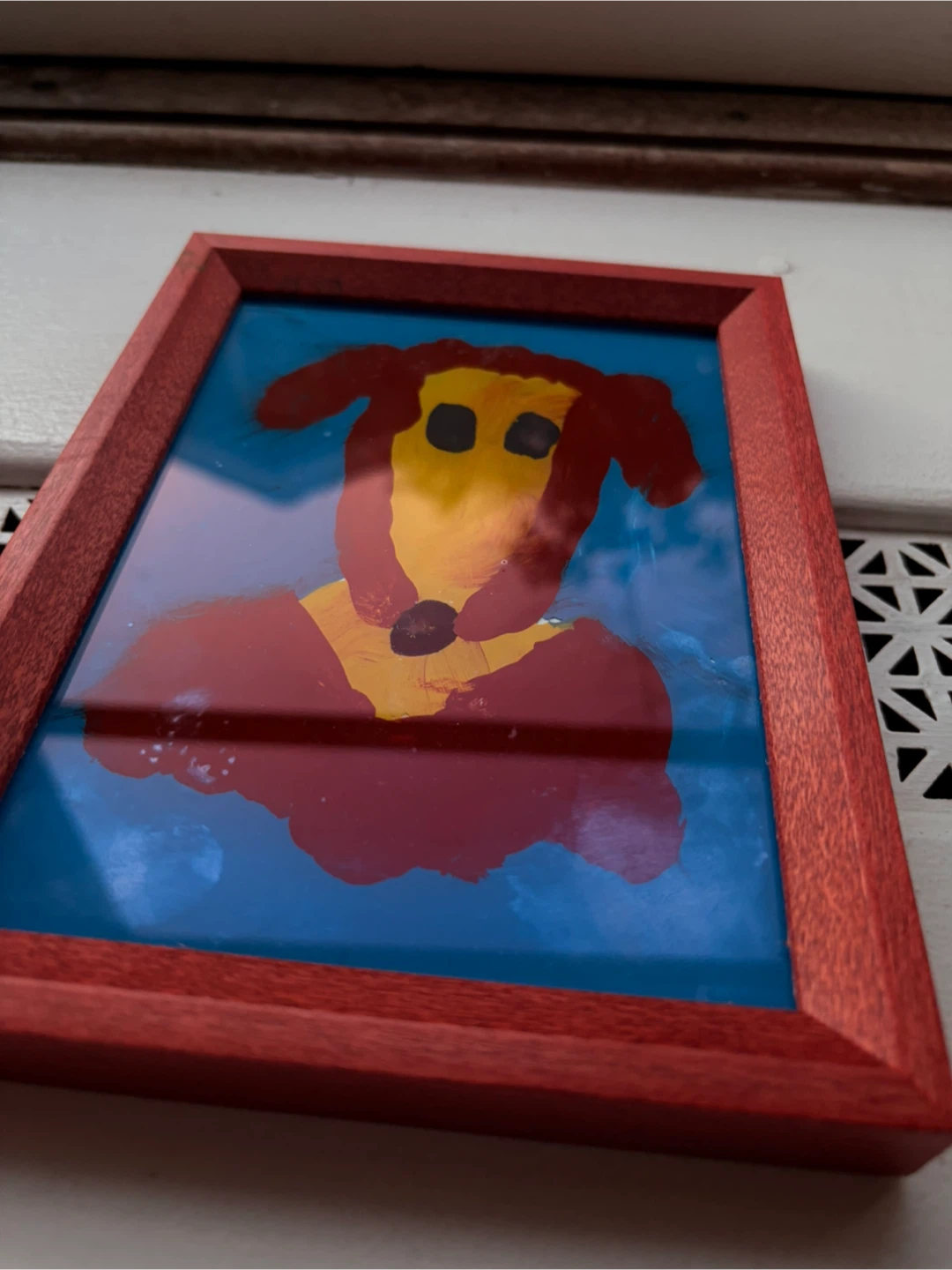 Framed Dog Painting - photo 2