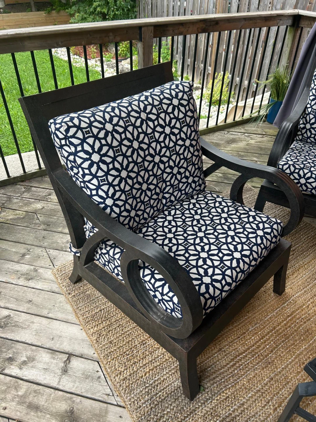 Outdoor Patio Furniture Set with Chairs, Table, and Umbrella - photo 4