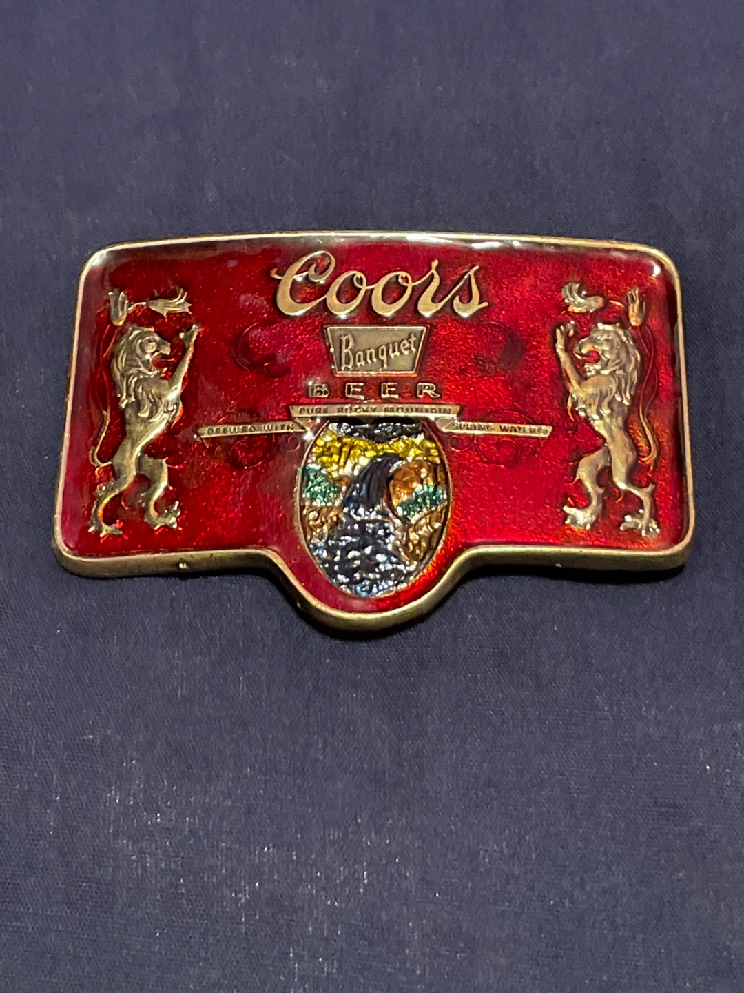 Coors Banquet Beer Belt Buckle