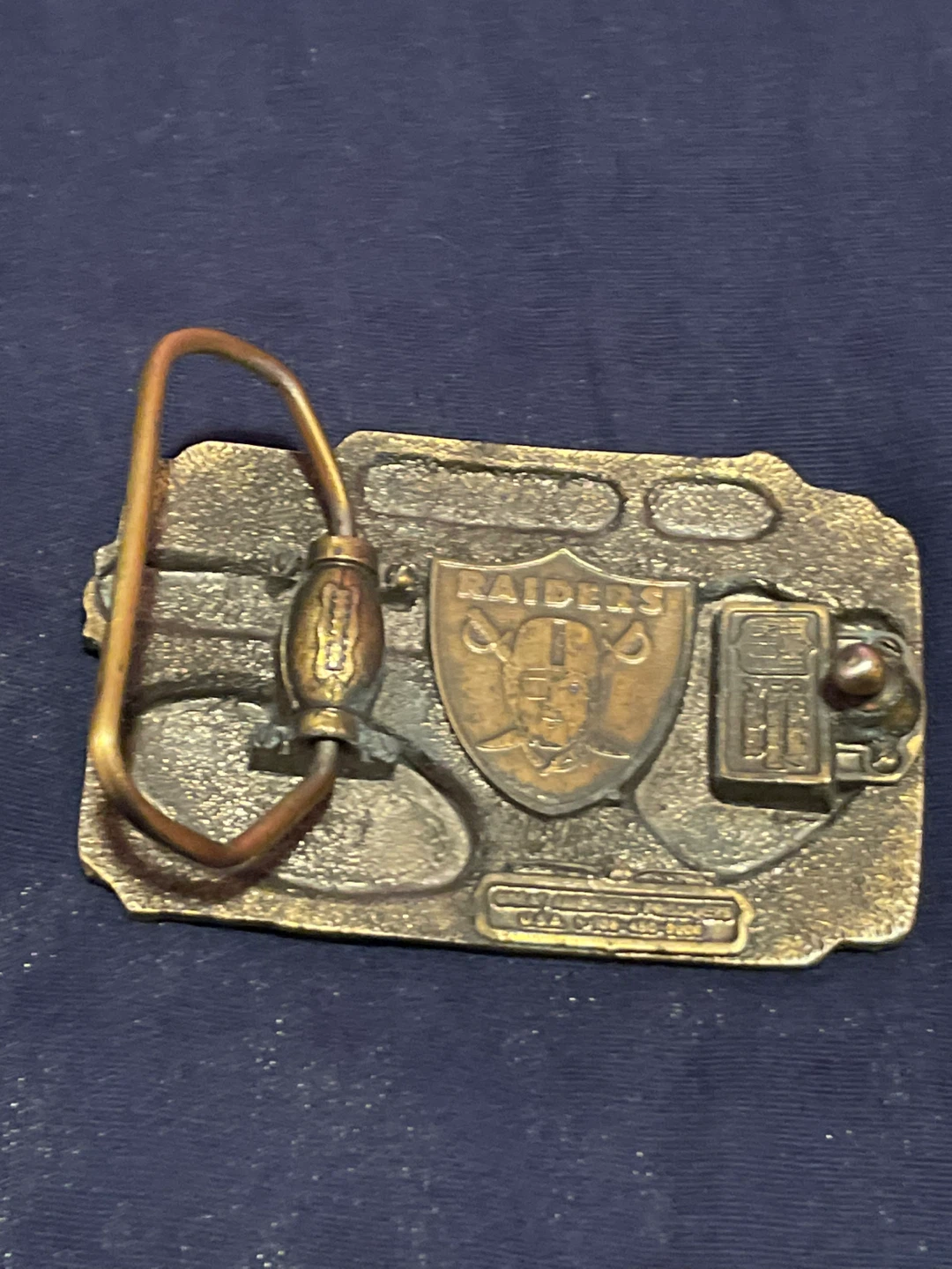 Las Vegas Raiders NFL Football Belt Buckle - photo 2