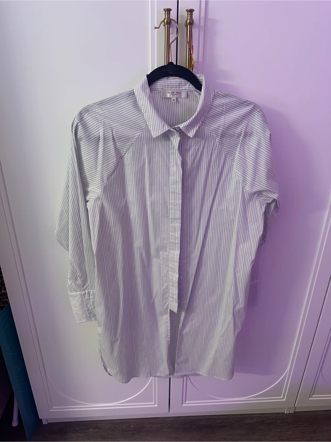 Selected Femme Striped Long Shirt Size 36