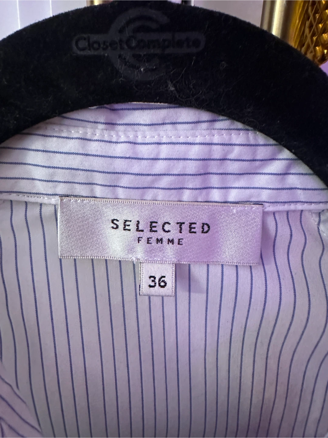 Selected Femme Striped Long Shirt Size 36 - photo 2