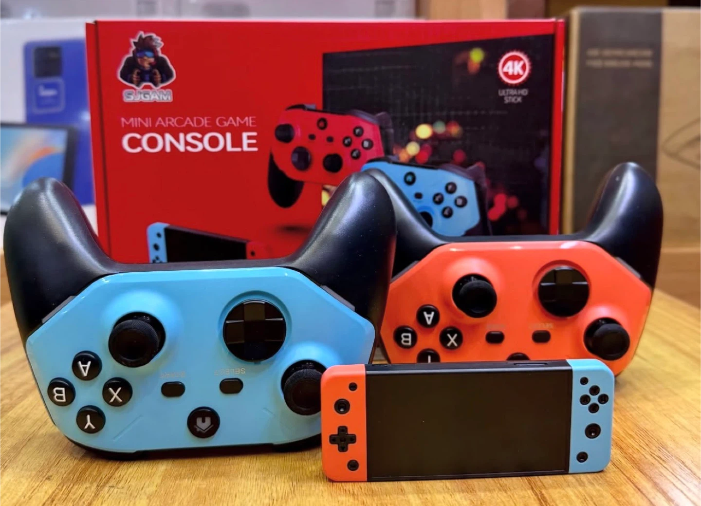 Mini Arcade Game Console with 4K Ultra HD Stick