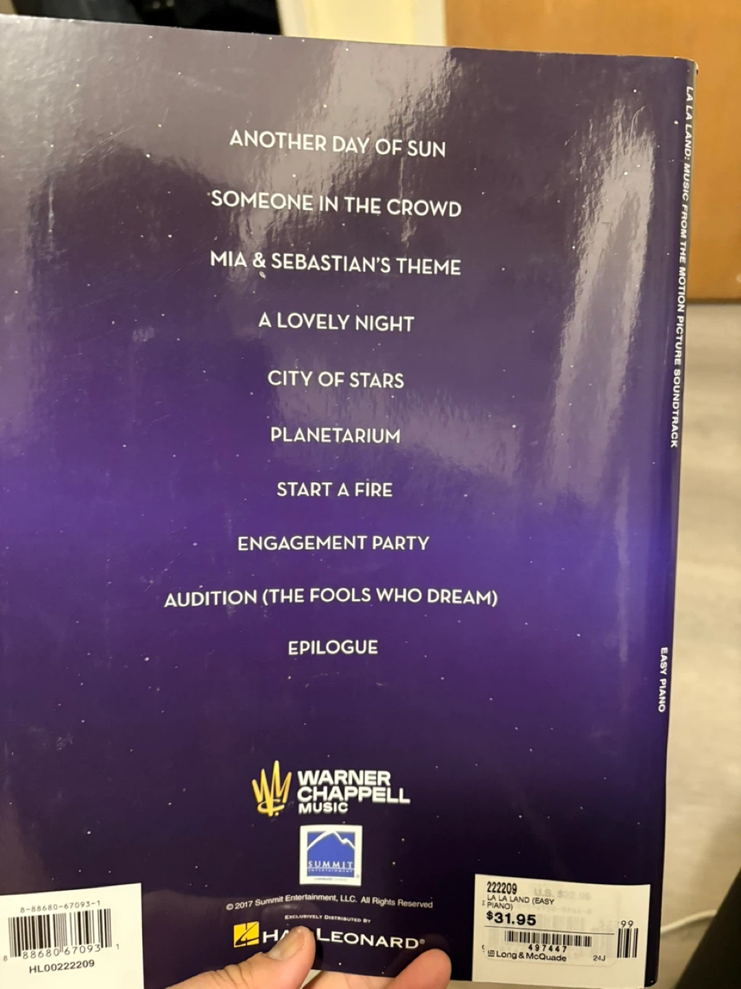 La La Land Easy Piano Music Book - photo 2