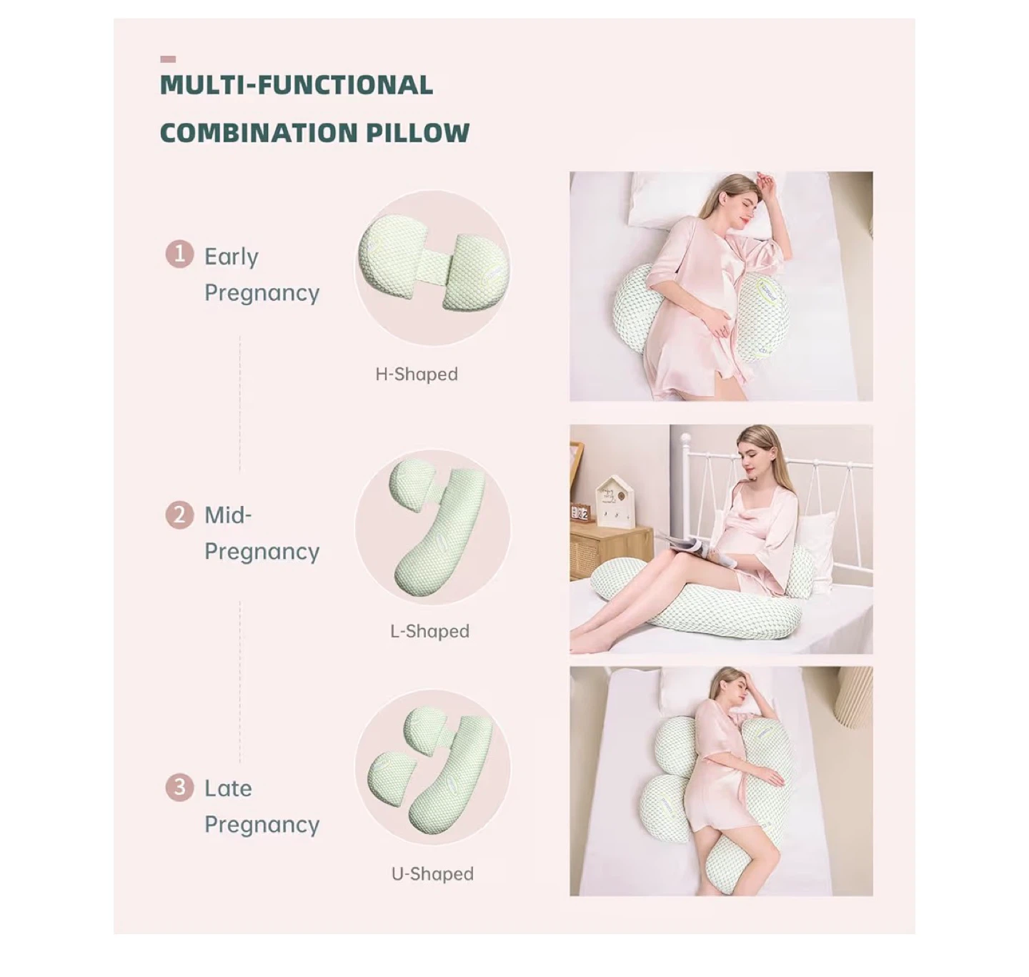 3 Piece Adjustable Pregnancy Pillow - photo 2