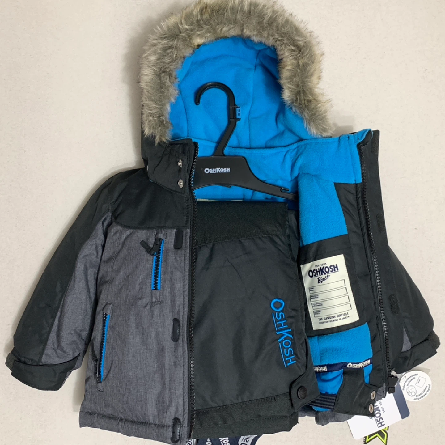 Kids Snowsuit Size 12 Months Coat, Snow Pants, Hat & Scarf NEW