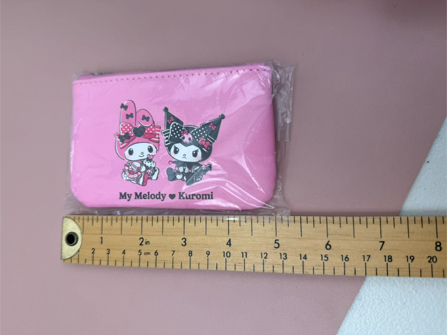 My Melody Kuromi Pink Pouch from Hello Kitty Cafe Vancouver