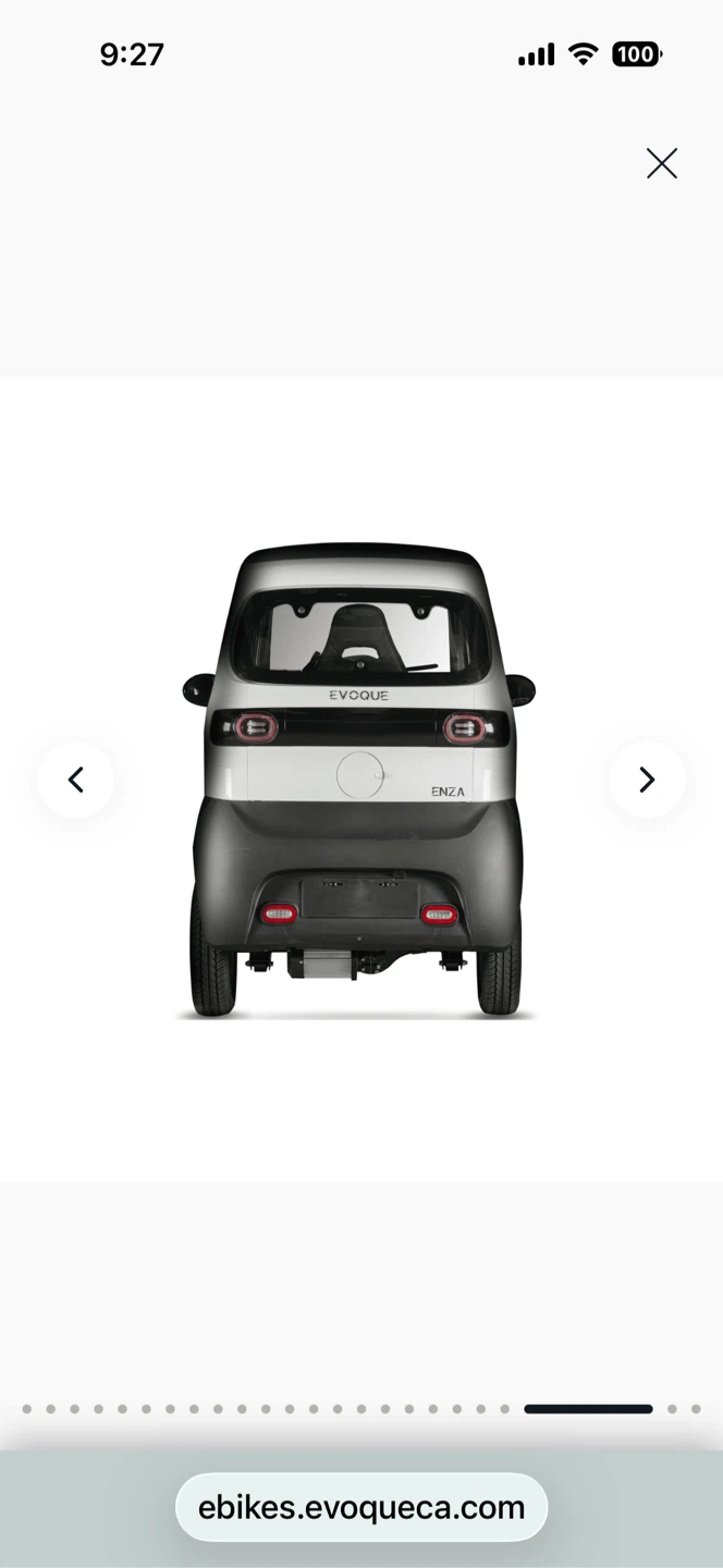 Evoque Enza Electric Mini Car - photo 3
