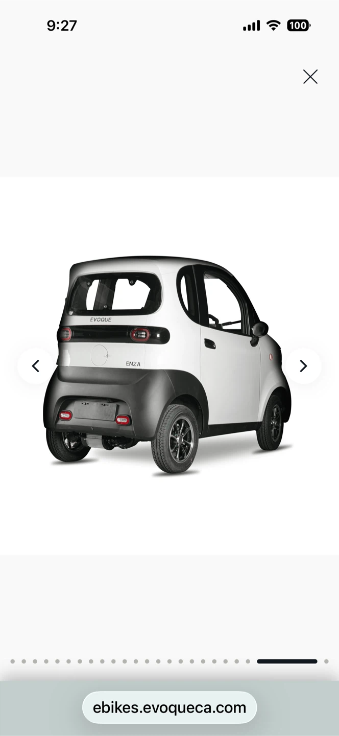 Evoque Enza Electric Mini Car - photo 2