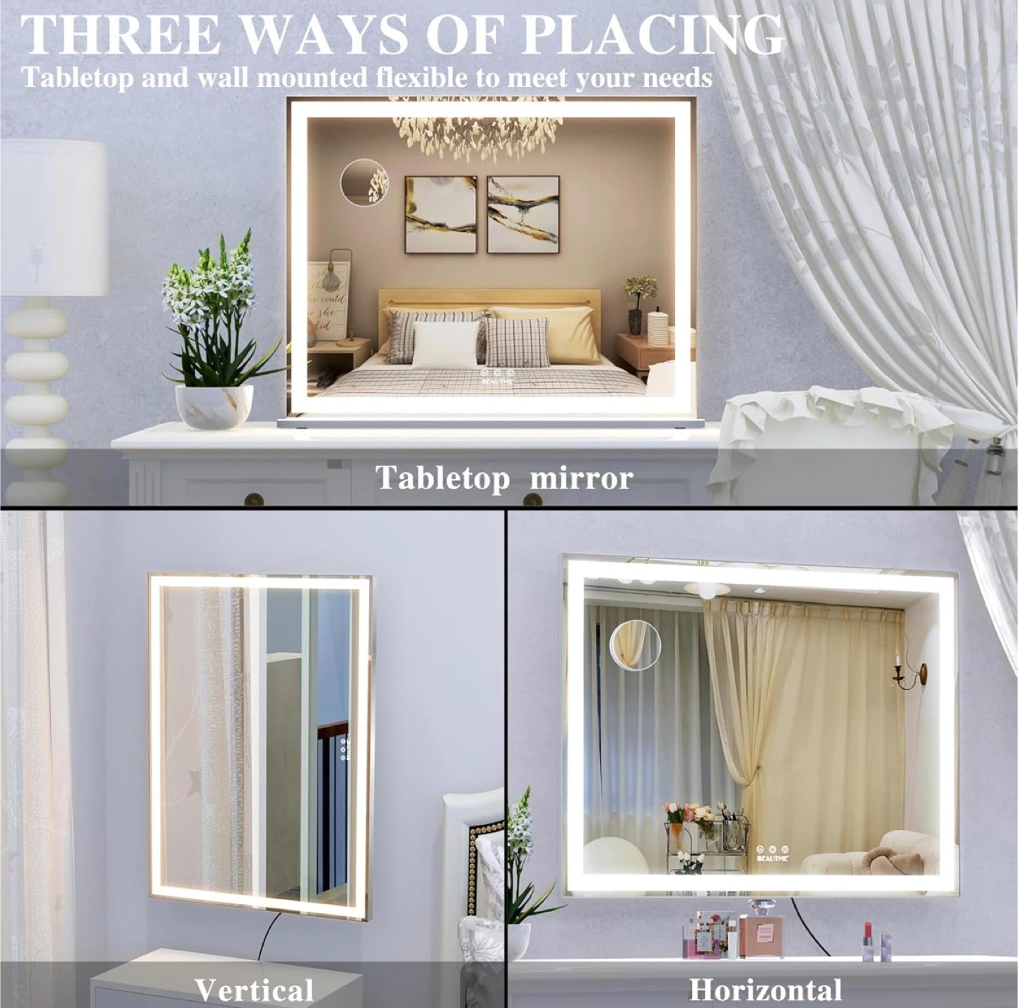 BEAUTME Lighted Makeup Mirror - photo 4