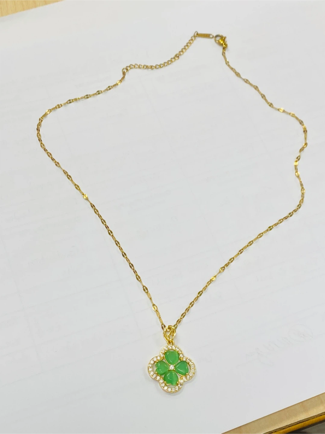 Leaf clover 🍀 necklace (New) - photo 2