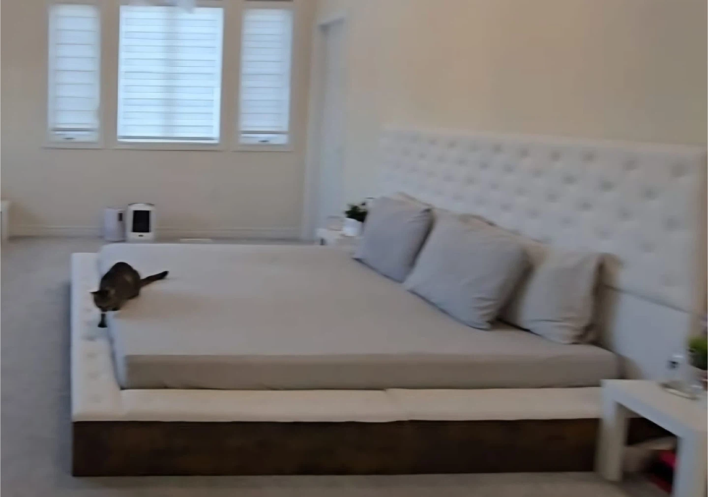Tufted Headboard Queen Bed Frame