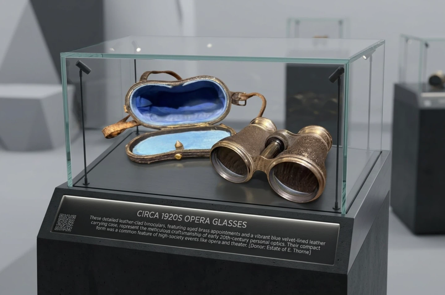 Binoculars Opera Glasses with Leather Case. Vendôme Paris. 🥕