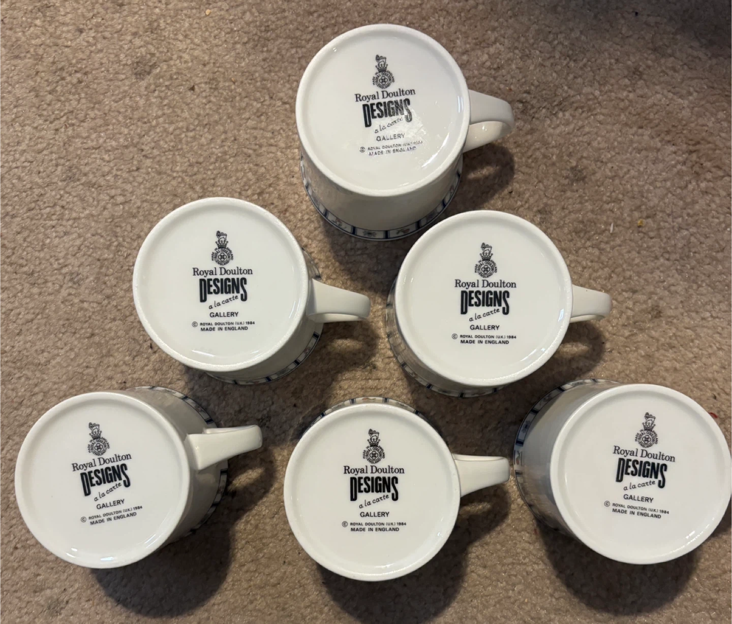 Vintage Royal Doulton Gallery Coffee Mugs. Made in England. - photo 4