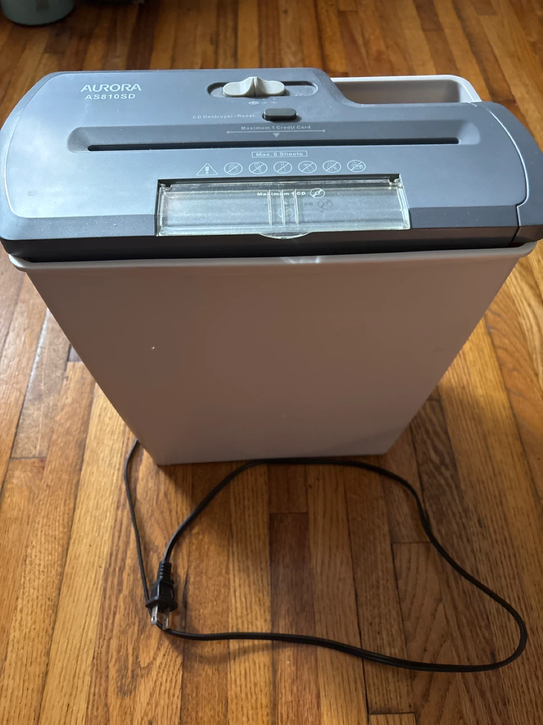 Aurora AS810SD Shredder - photo 2
