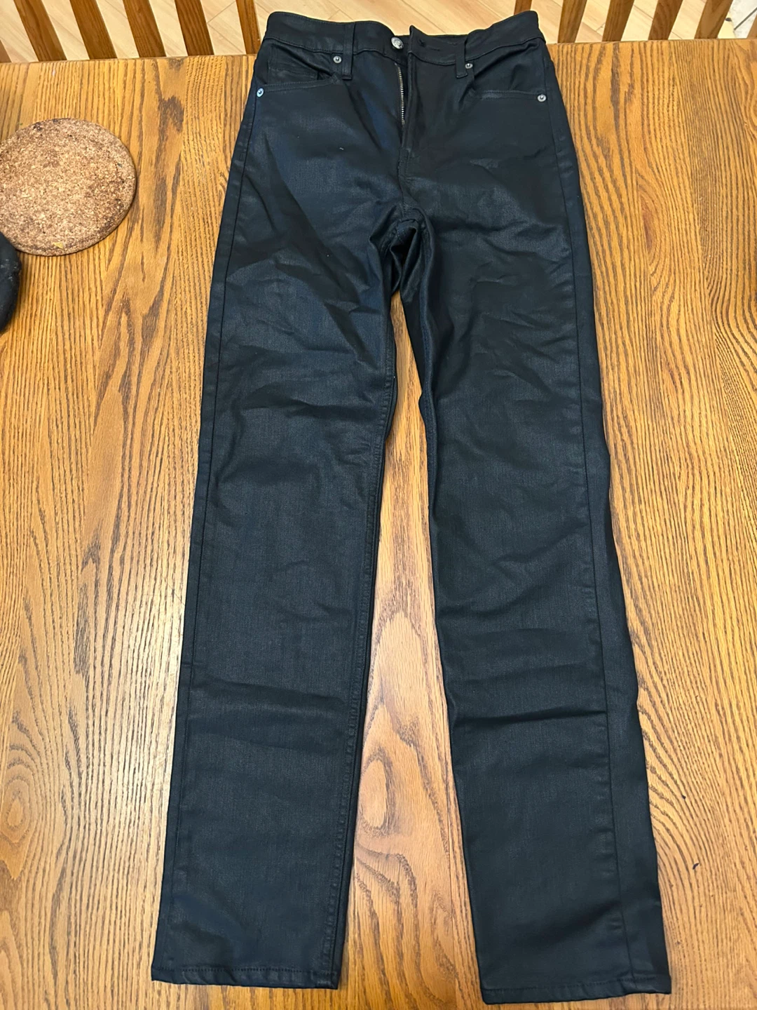 Black Coated Jeans