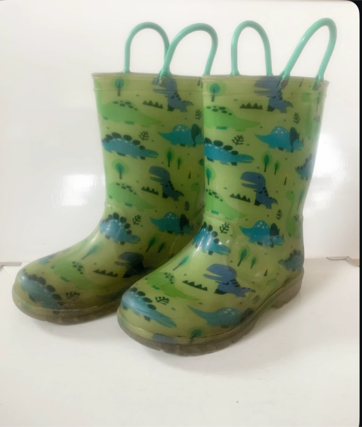 Kids Dinosaur Rain Boots size 11