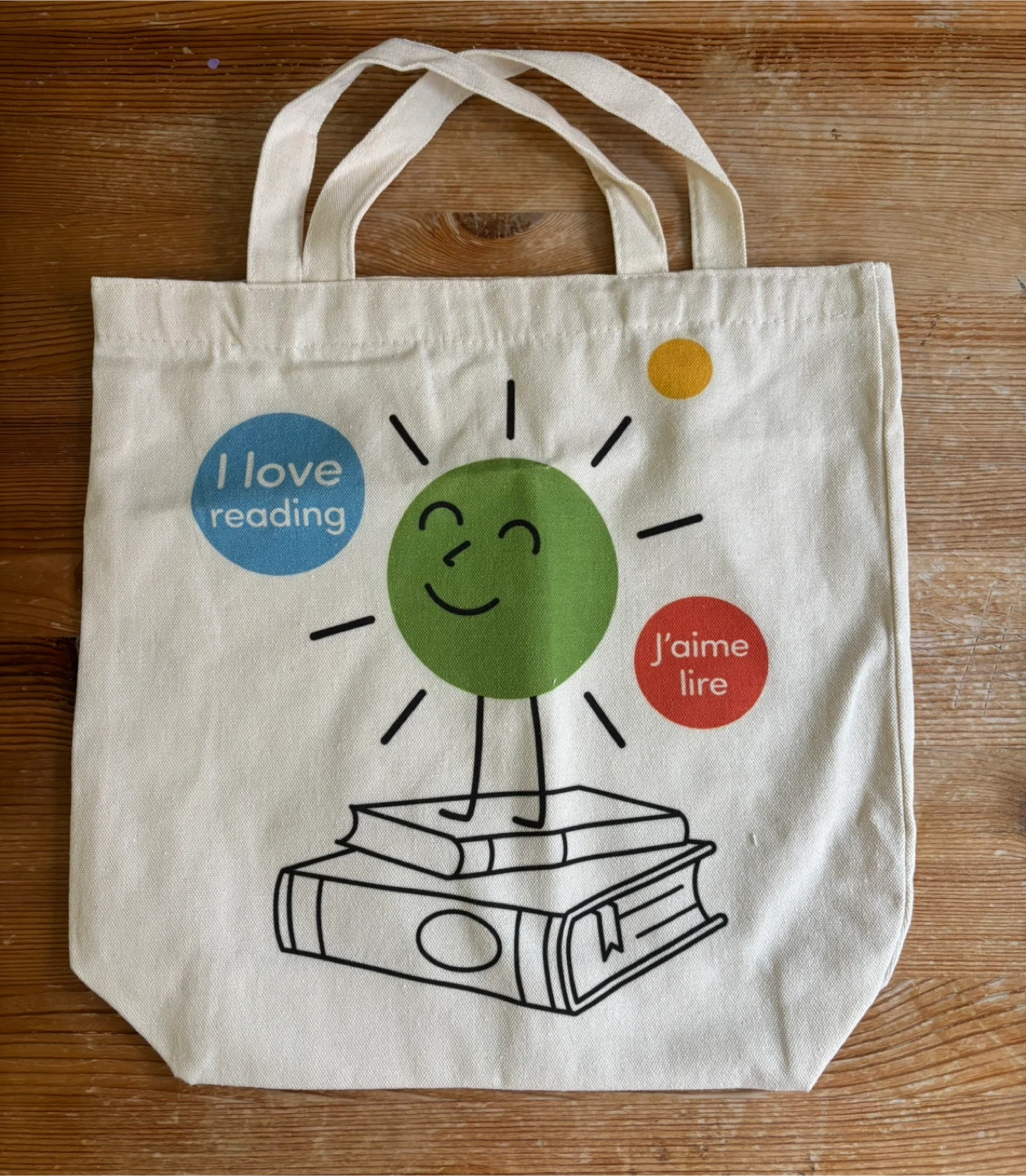 Tote Bag - I love reading / J'aime lire Graphic