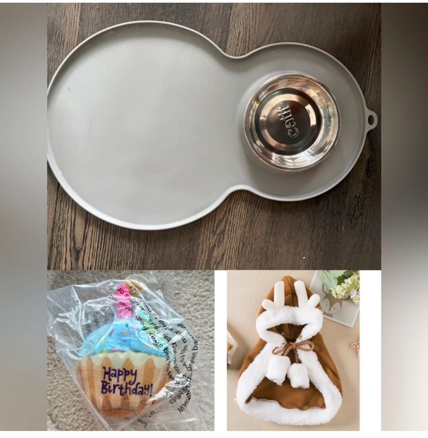 Cat bundles including catit peanut mat