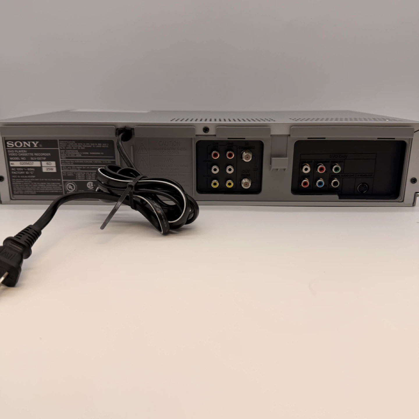 Sony SLV-D271P DVD Player / VCR Combo Progressive Scan - photo 4