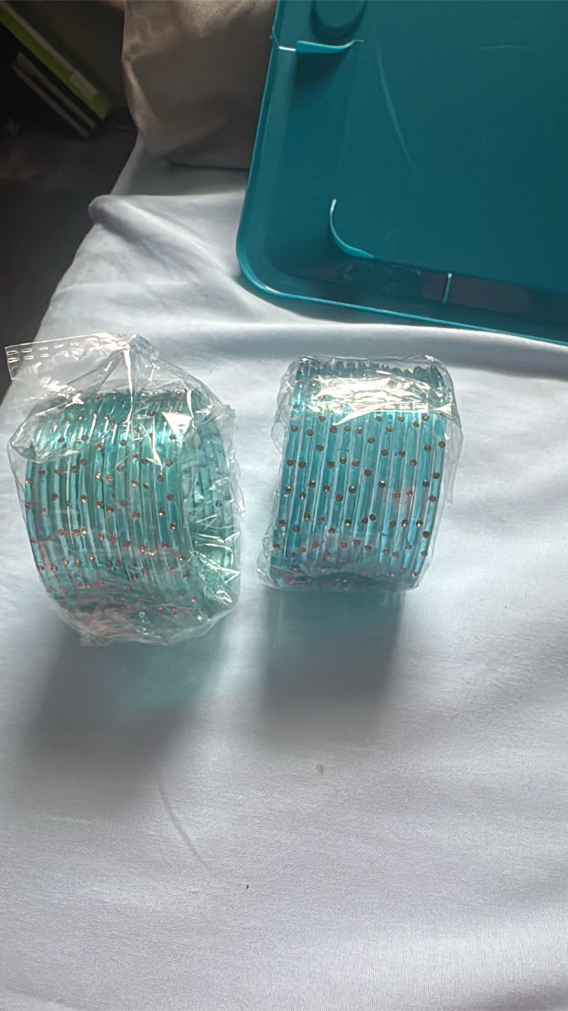 Assorted Colors Glass Bangles Set - photo 2