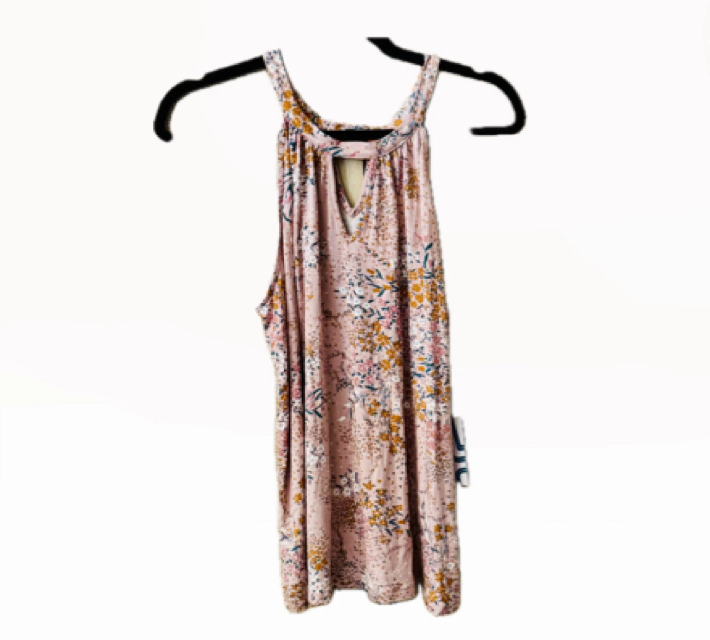 Market & Spruce Kaya Keyhole Halter Knit Top - Light Pink - L - photo 4
