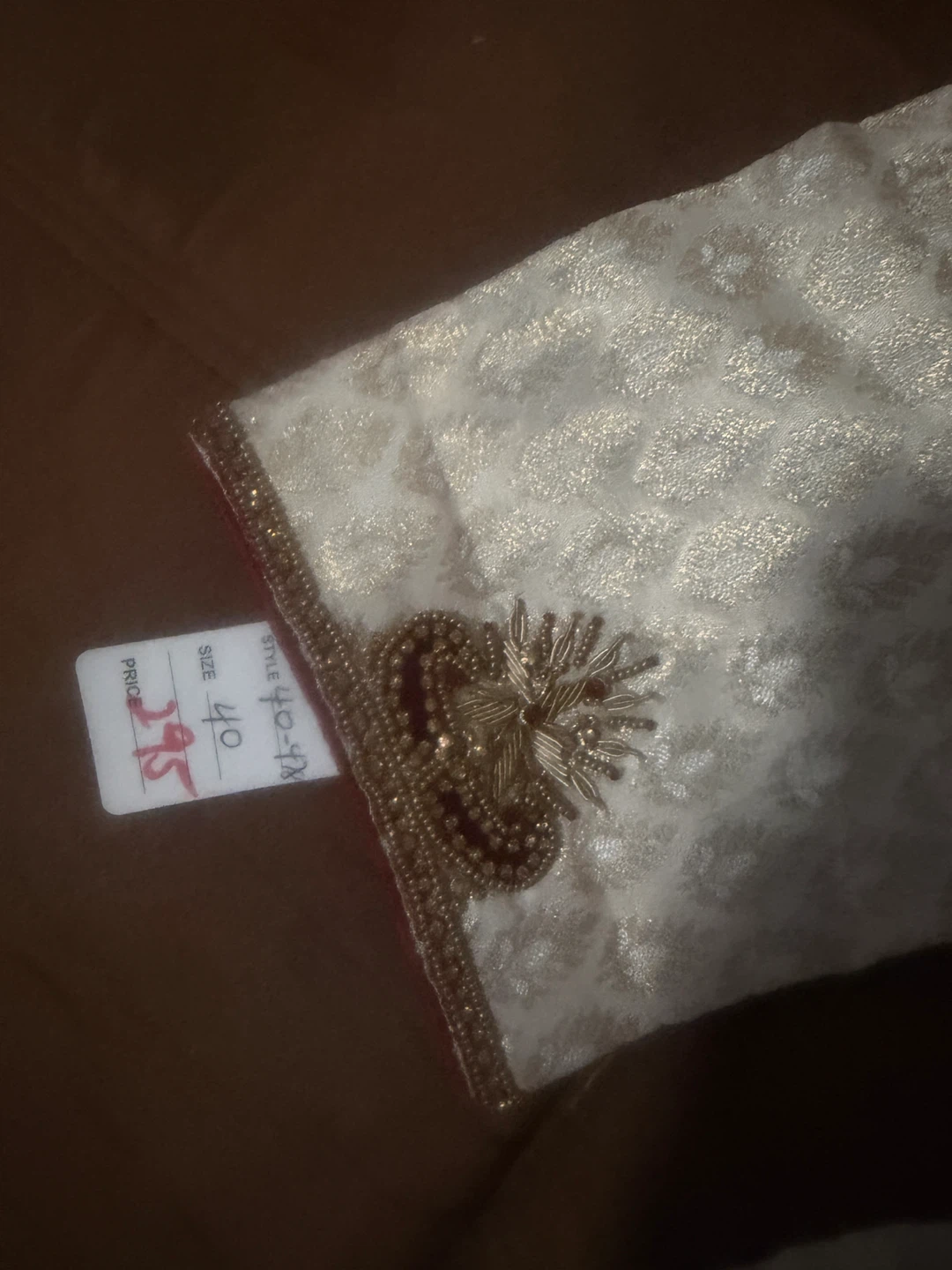 Cream and Gold Embellished Sherwani - photo 4