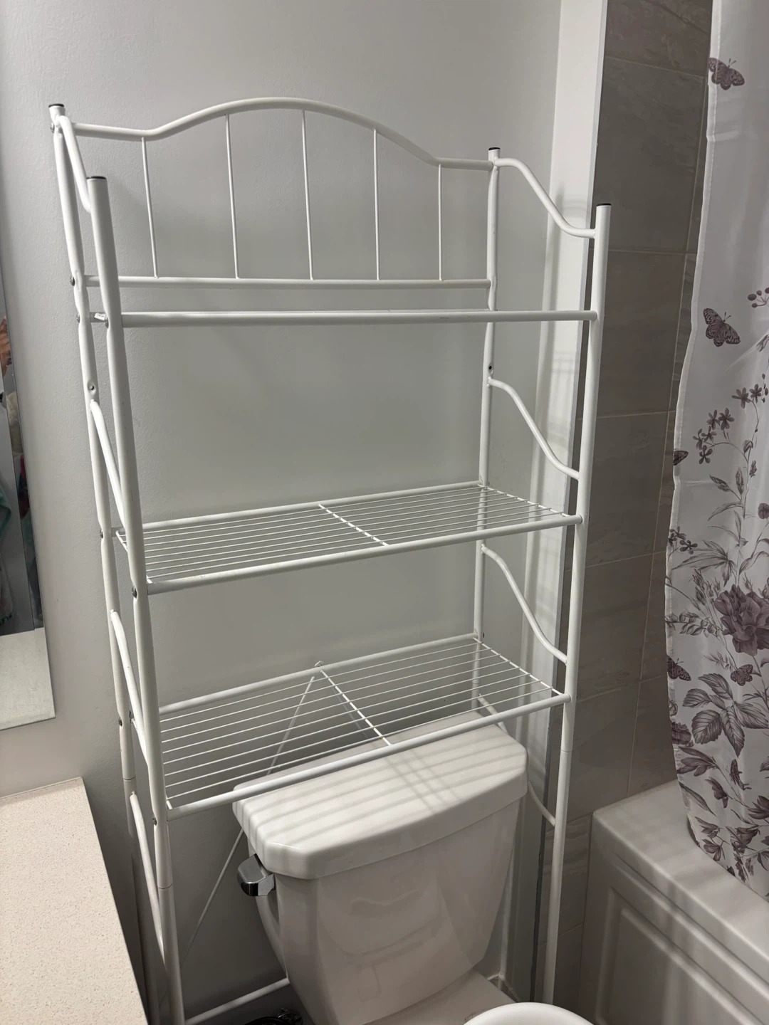 ALDEN White Over-the-Toilet Space Saver Shelf - photo 2