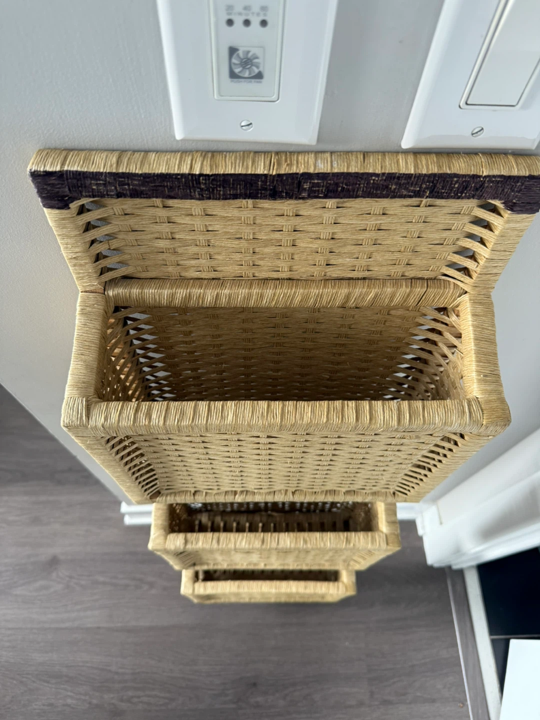 Woven Wall Organizer with 3 Pockets