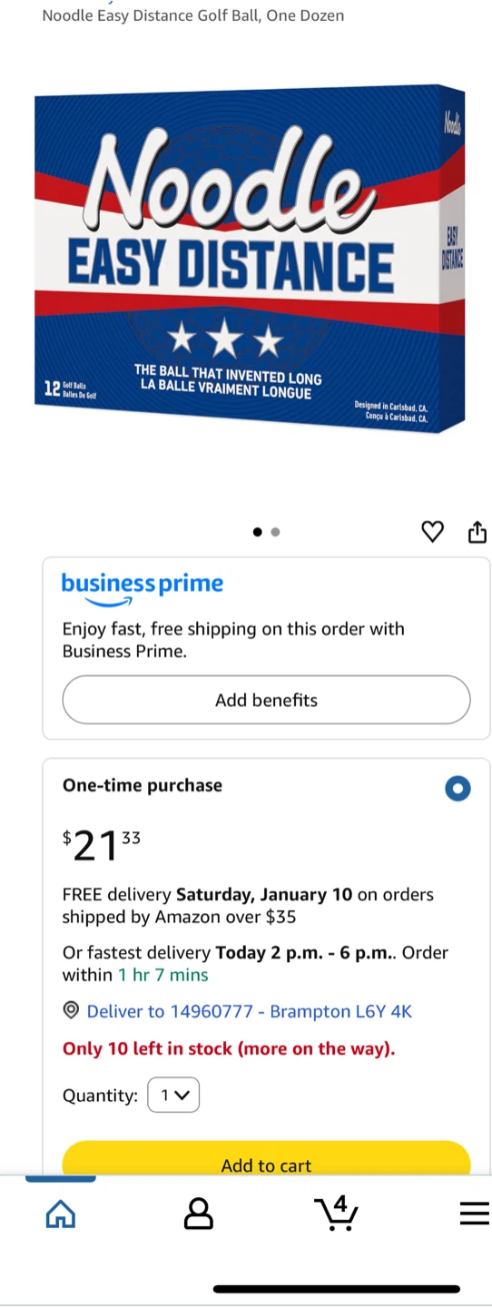 Noodle Easy Distance Golf Balls - One Dozen - photo 4