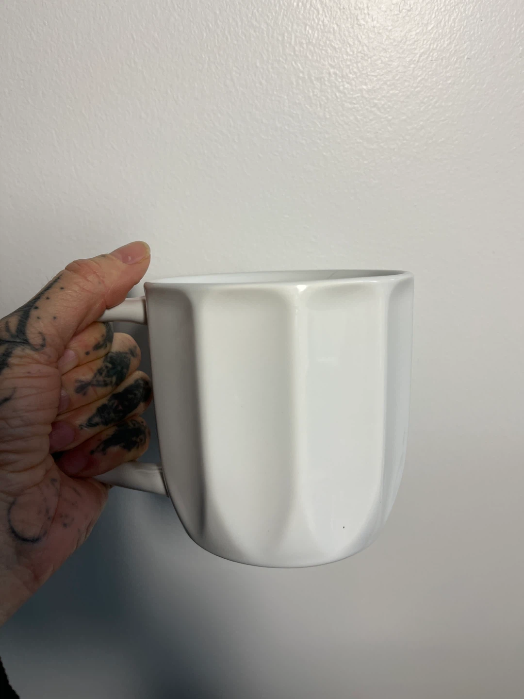 Set of 2 White Geometric Mugs - photo 2