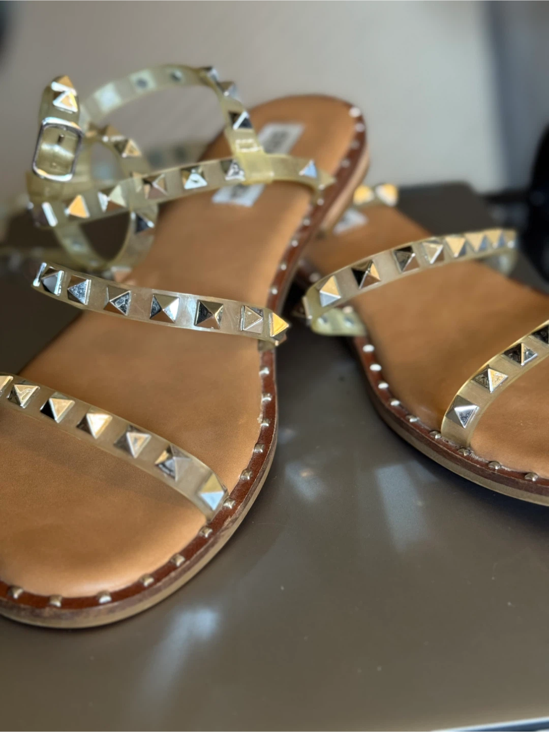 Steve Madden Studded Clear Strap Sandals - photo 5