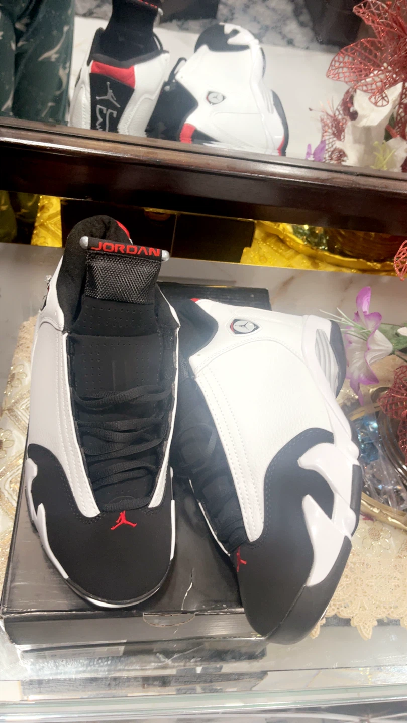 Air Jordan 14 Retro White Black Red - photo 5