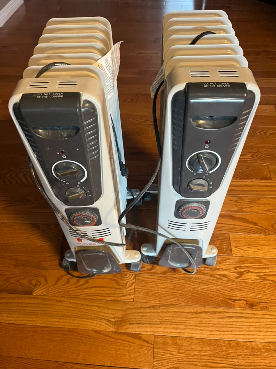 Oil-filled Radiator Heaters (Set of 2)