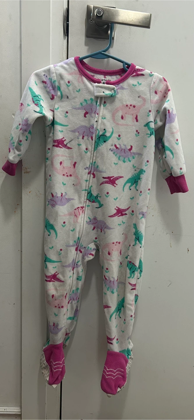 Carter's Dinosaur Footed Pajamas