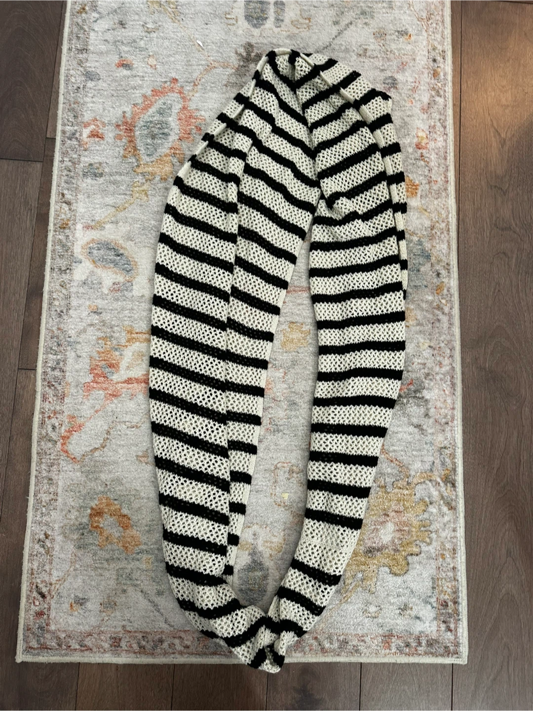 Vintage Jacob Striped Infinity Scarf