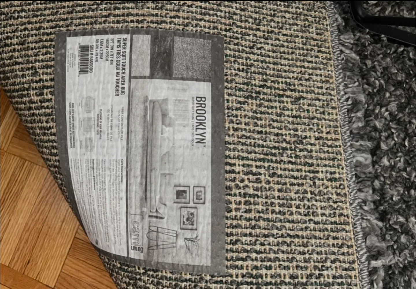 Super Soft Touch Area Rug - Grey - photo 3