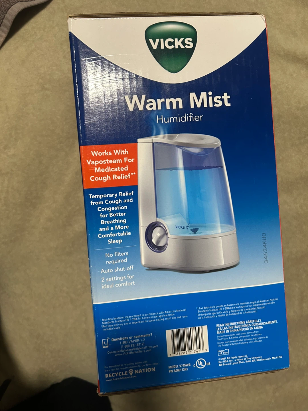 Vicks Warm Mist Humidifier - photo 2