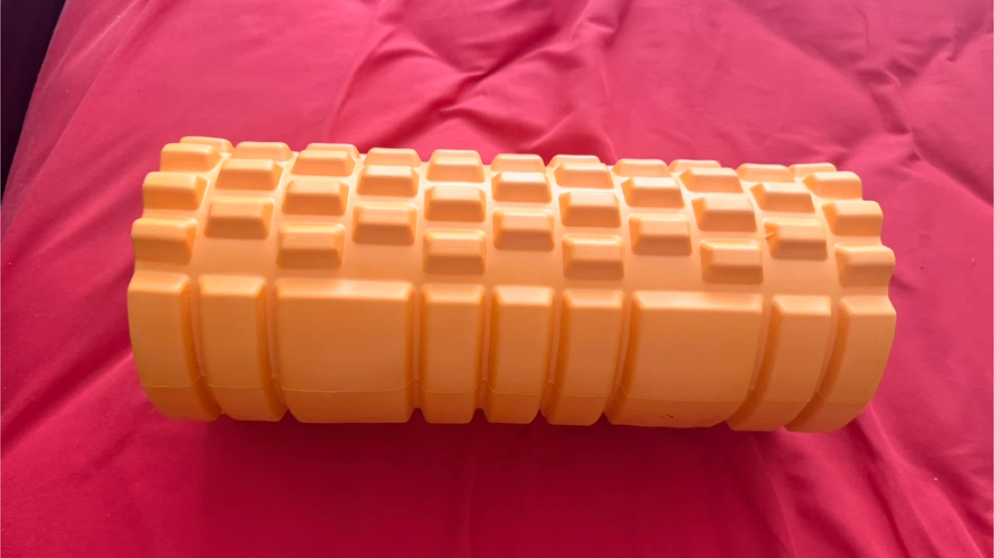 Orange Textured Foam Roller tissue massager for muscles - photo 3