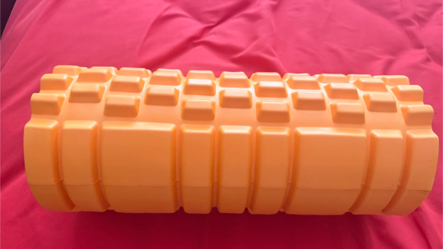 Orange Textured Foam Roller tissue massager for muscles