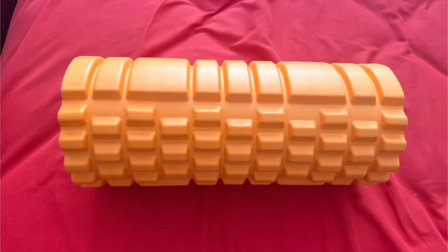 Orange Textured Foam Roller tissue massager for muscles - photo 2