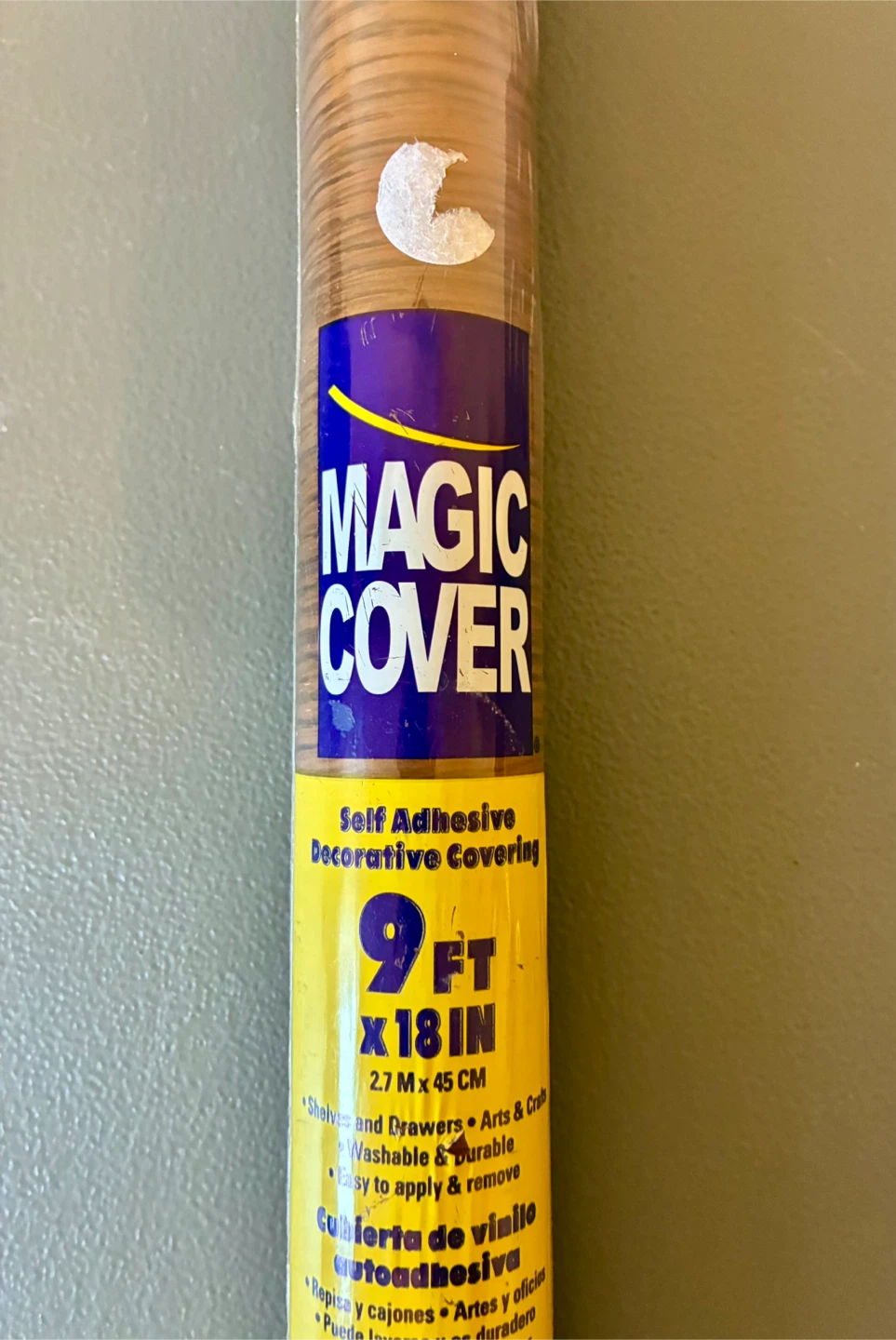 Magic Cover Self Adhesive Decorative Covering 9 ft x 18 in - photo 2